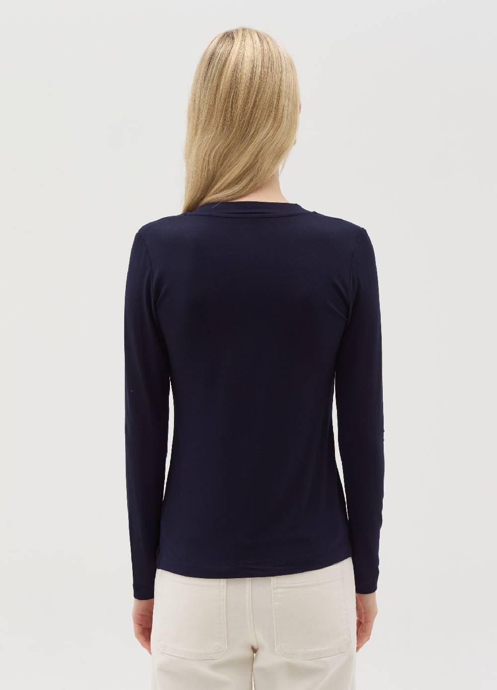 OVS T-shirt in viscosa stretch con scollo a V 2025