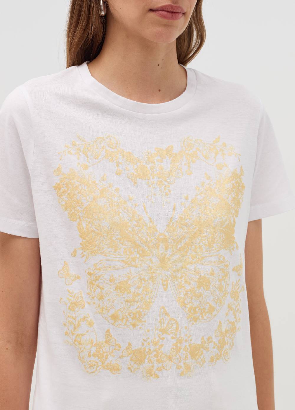 OVS T-shirt con stampa farfalle e fiori In Linea