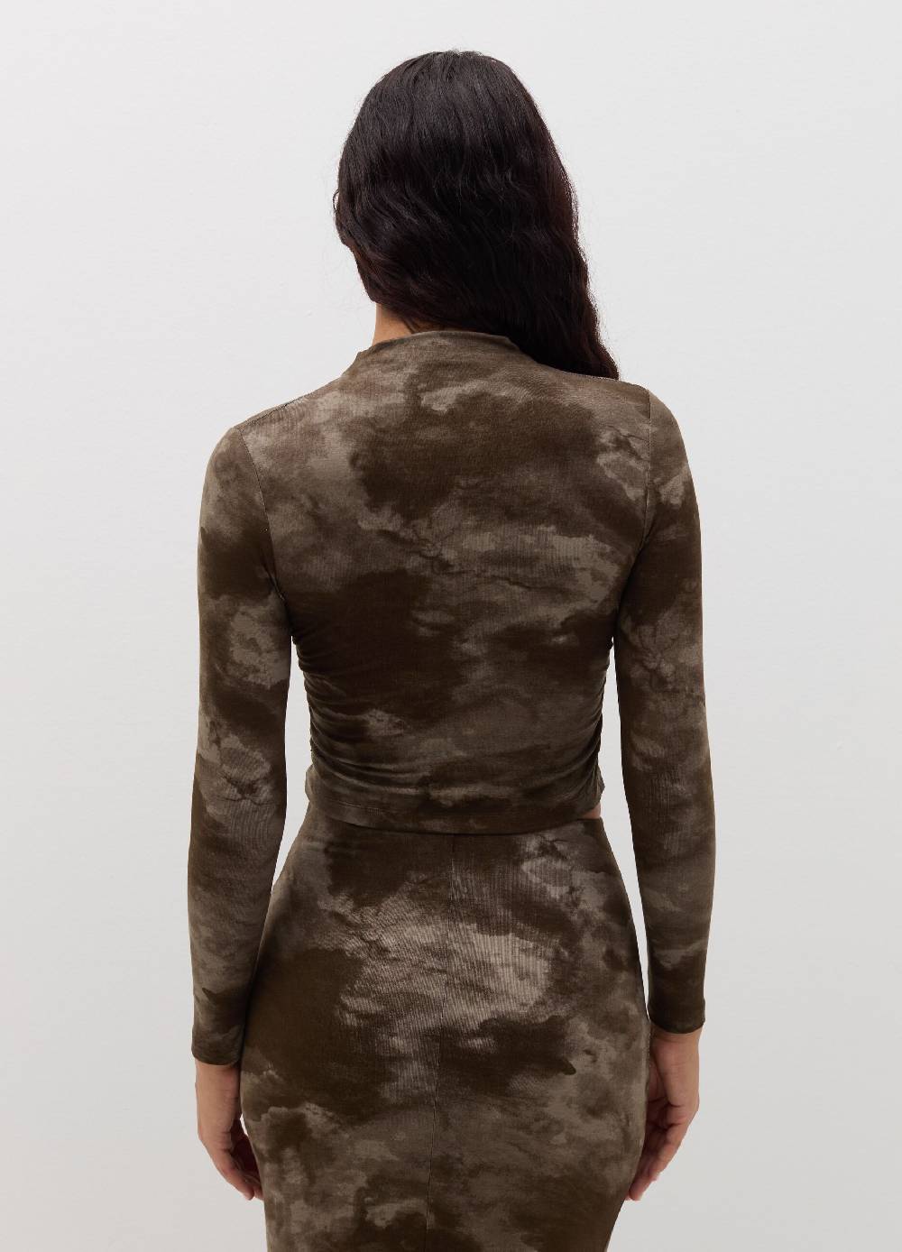 B. ANGEL T-shirt a maniche lunghe camouflage Nuovo