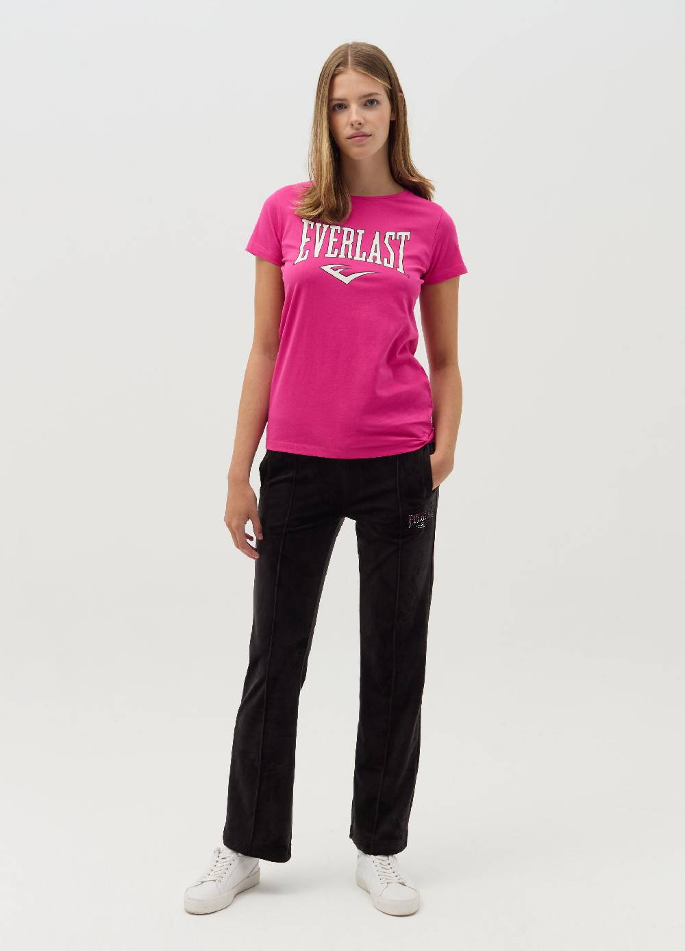 EVERLAST T-shirt in cotone con stampa logo Qualità
