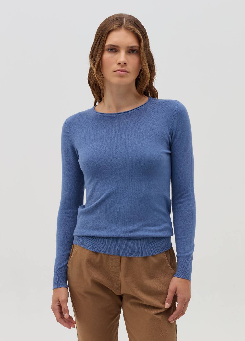 HYBRID Pullover girocollo con piccolo risvolto Acquista Ora