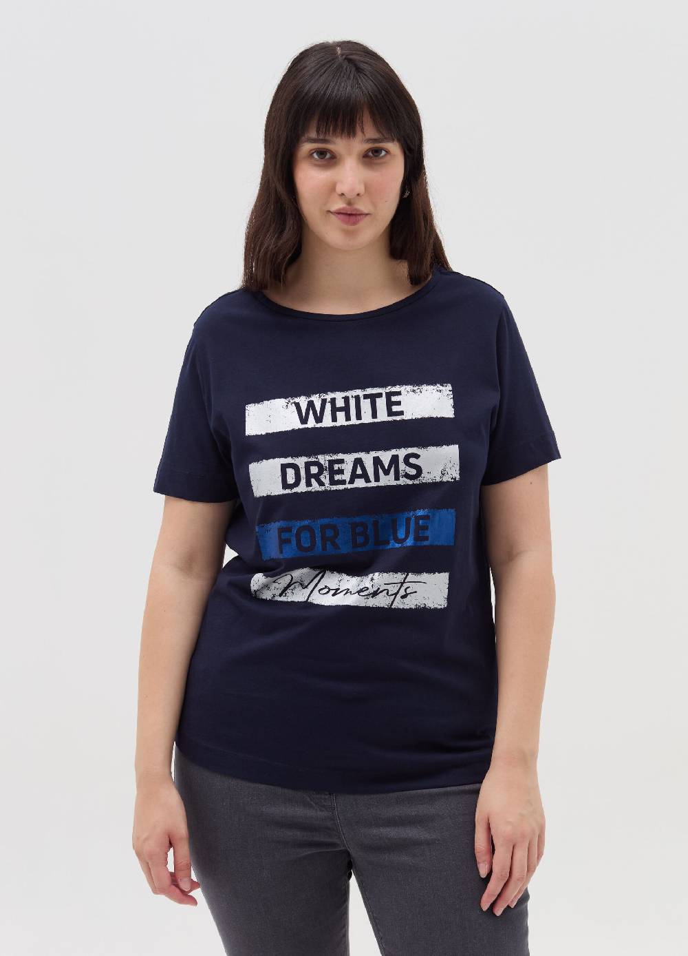 MYA T-shirt con stampa in foil Curvy Fino Al -60%