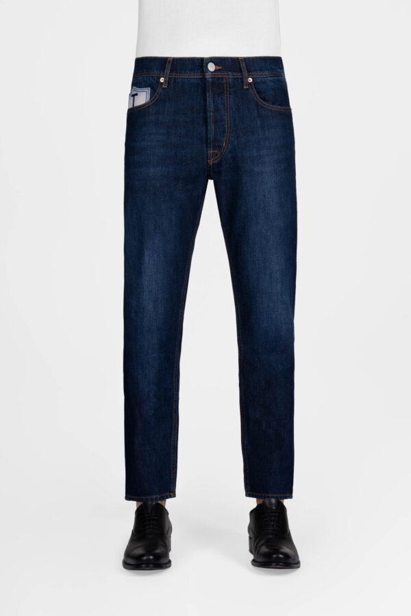 Sartoria Tramarossa JEANS T-RED T3 LOOSE IN DENIM BLU SCURO Vendita