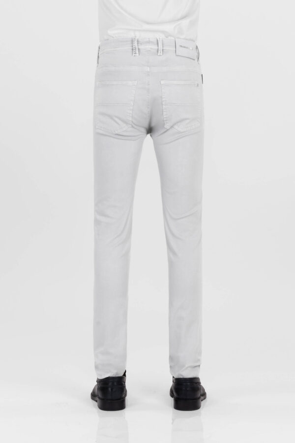 Sartoria Tramarossa PANTALONE MICHELANGELO ZIP SS REGULAR IN GABARDINA DI COTONE STRETCH GRIGIO Shopping Online
