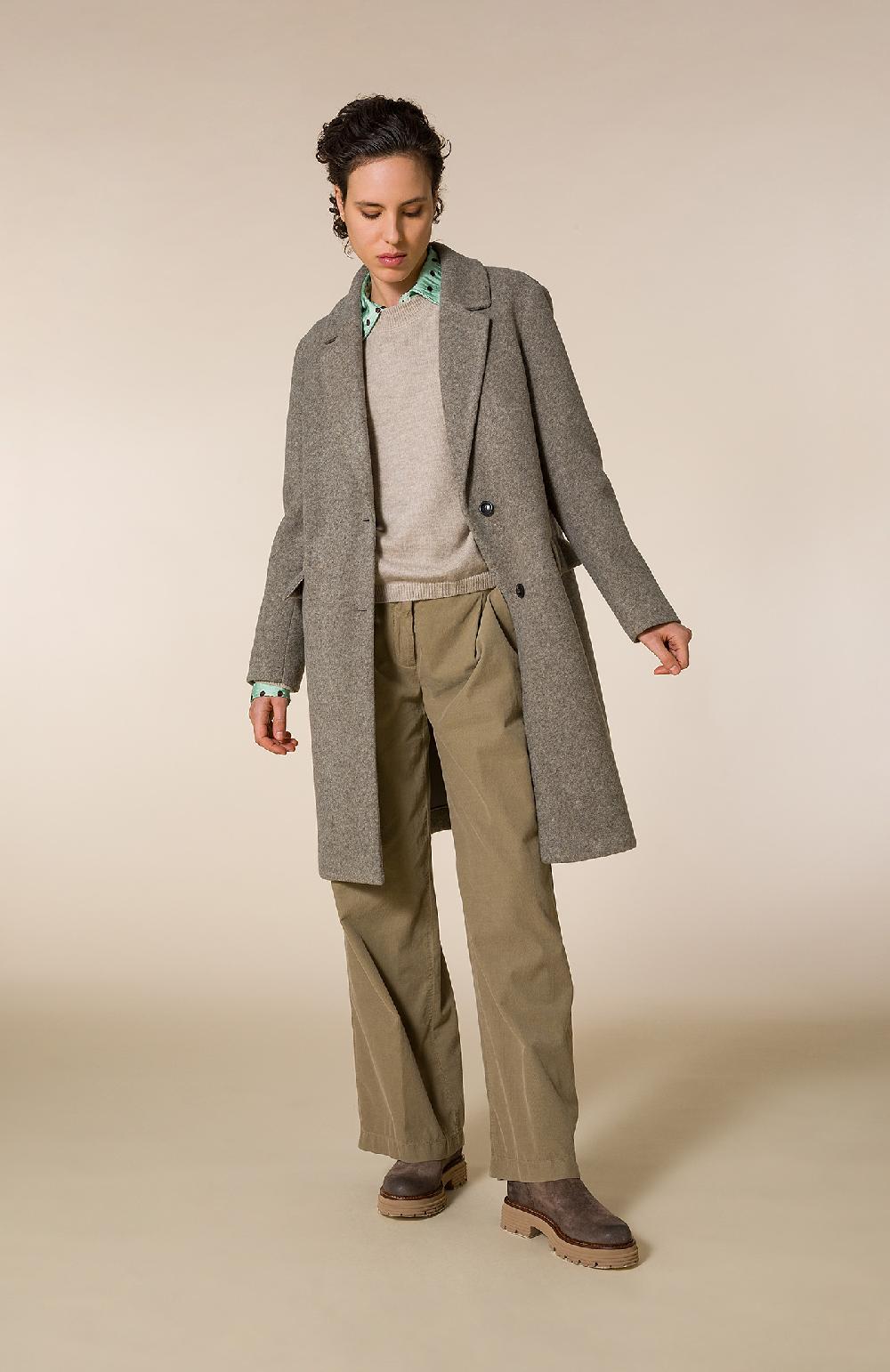 Seventy Pantalone a vita alta in velluto - Col. Neutro Promozione Limitata