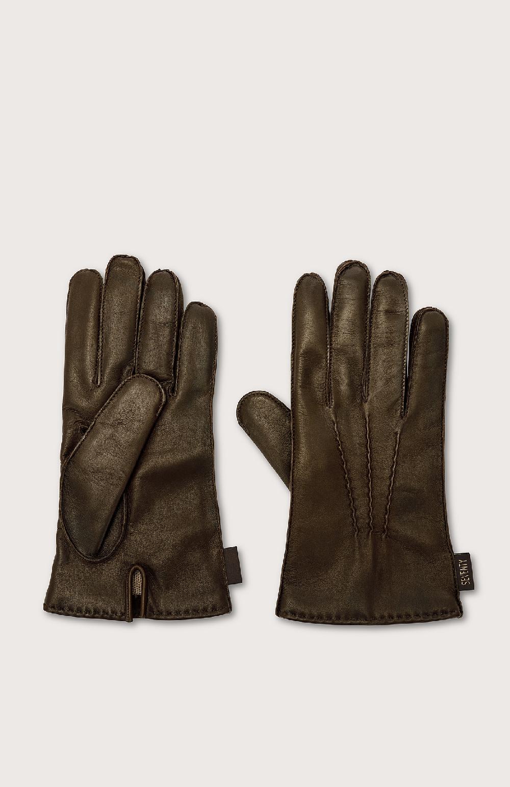 Seventy Guanti in nappa - Col. Marrone Sconto