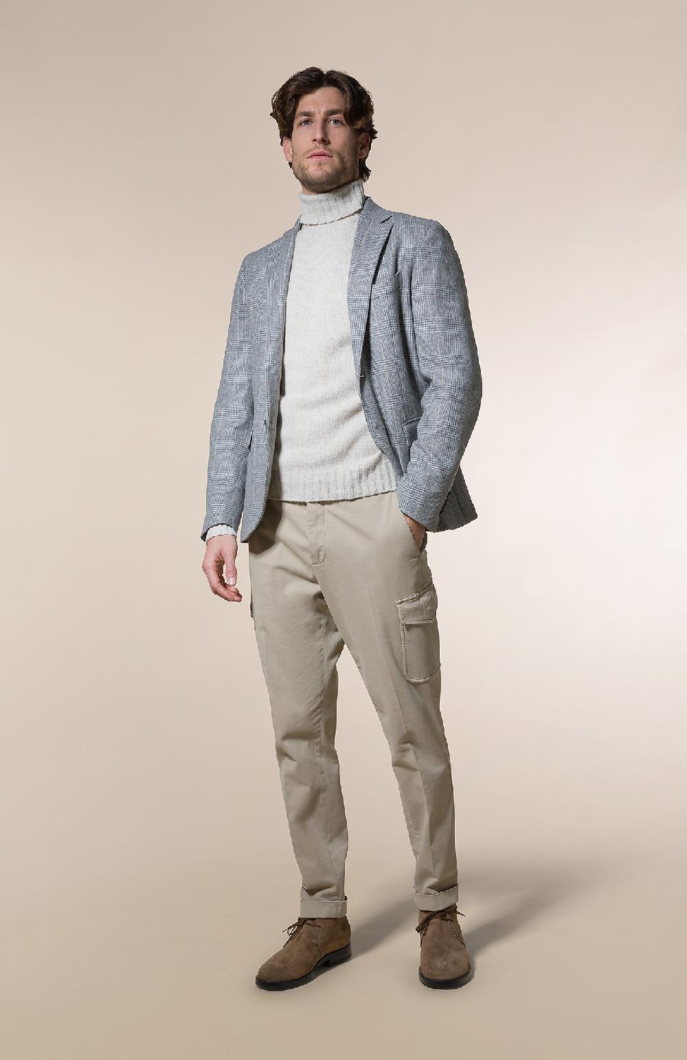 Seventy Giacca monopetto in galles finestrato - Col. Grigio Economico