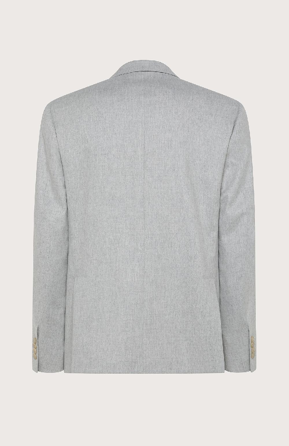 Seventy Giacca monopetto in flanella cardata monostretch - Col. Grigio In Vendita
