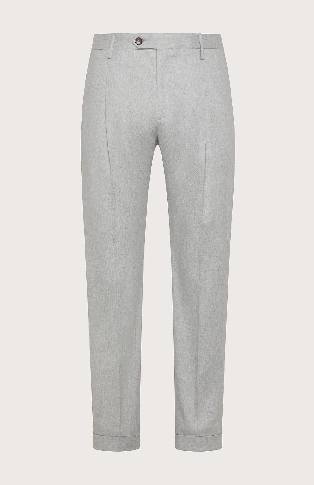 Seventy Pantalone chino in flanella cardata mono-stretch - Col. Grigio Saldi