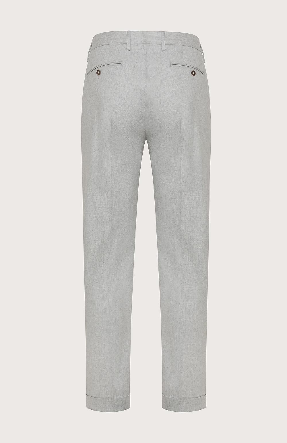 Seventy Pantalone chino in flanella cardata mono-stretch - Col. Grigio Saldi