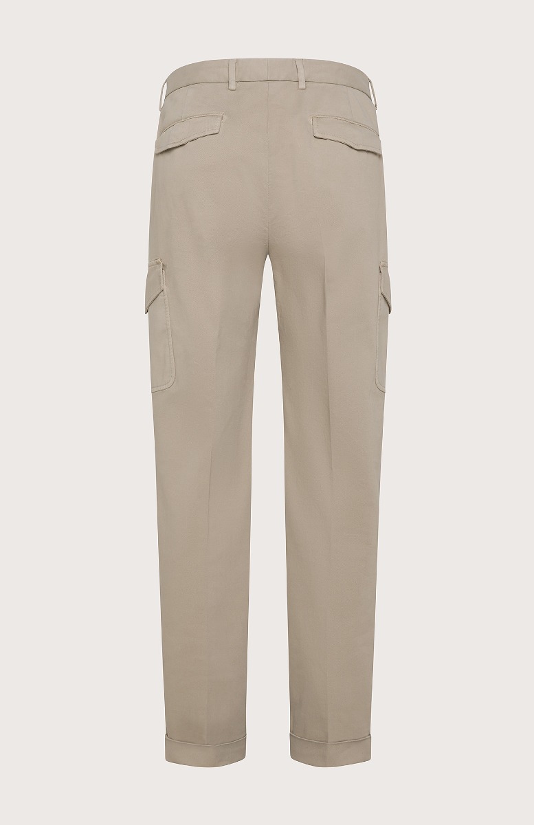 Seventy Pantalone lungo con tasche in gabardina - Col. Grigio Qualità