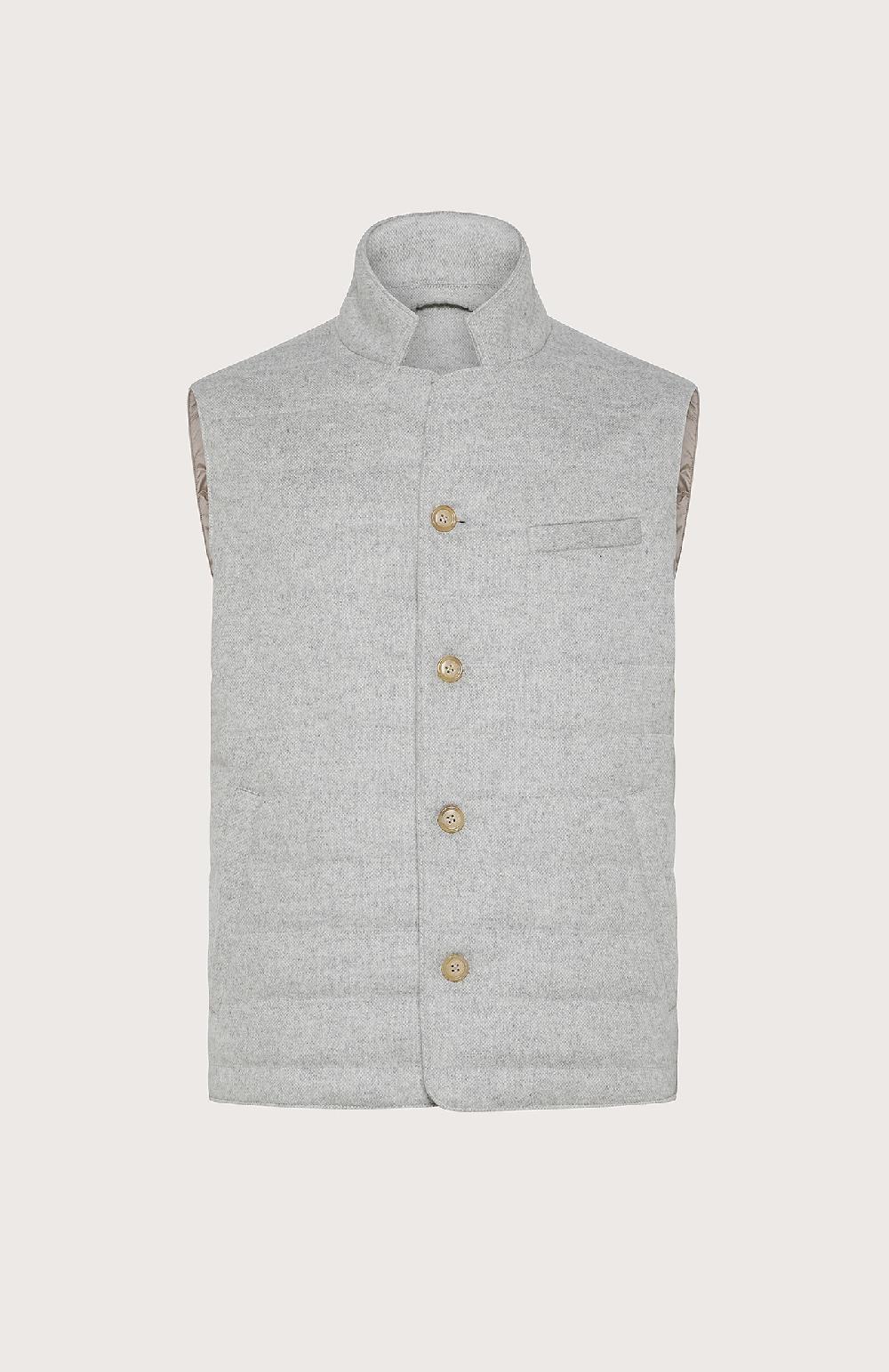 Seventy Gilet imbottito con bottoni - Col. Grigio
