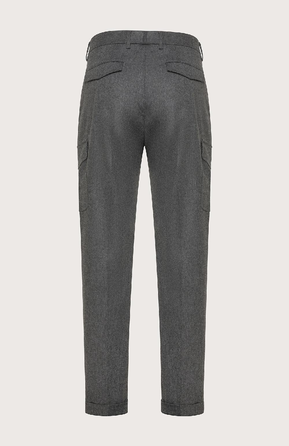 Seventy Pantalone lungo con tasche in flanella - Col. Grigio Consegna Veloce
