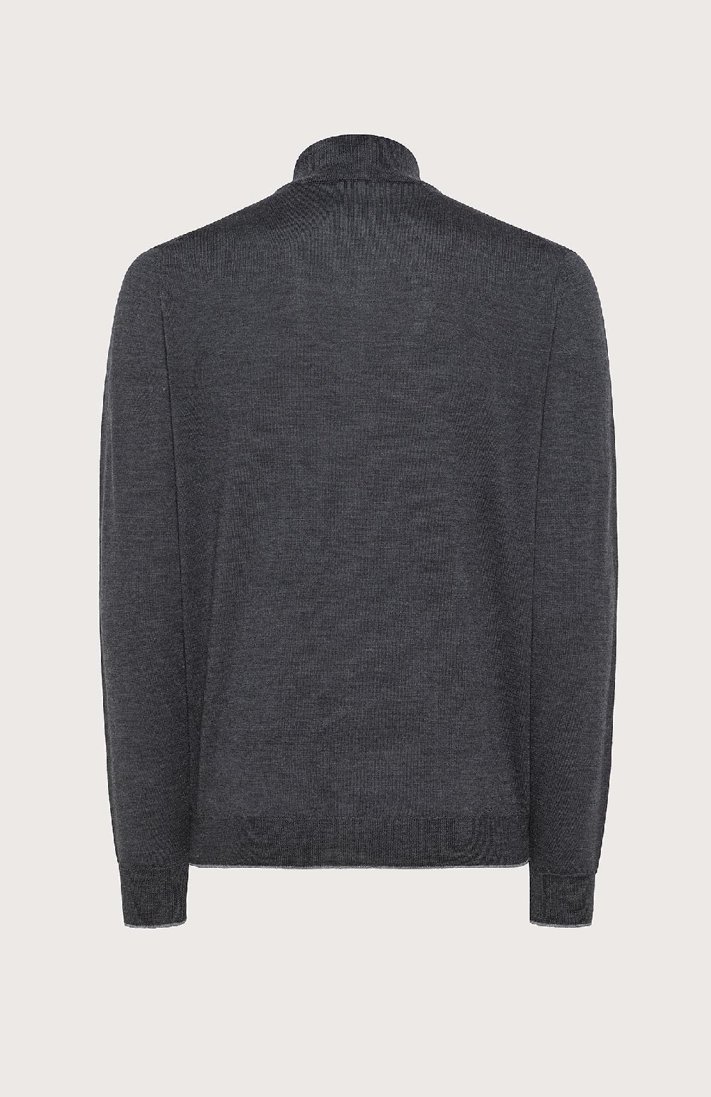 Seventy Maglioncino collo alto e zip frontale - Col. Grigio Fino Al -60%