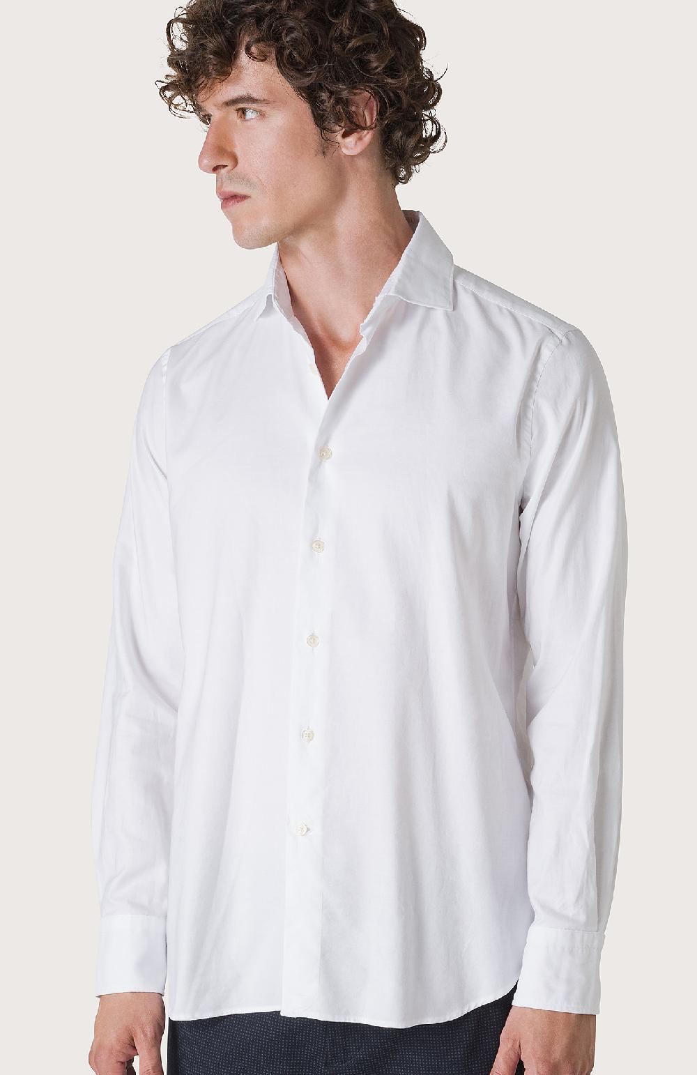Seventy Camicia regular fit realizzata in oxford ritorto tinto filo - Col. Neutro Sottocosto