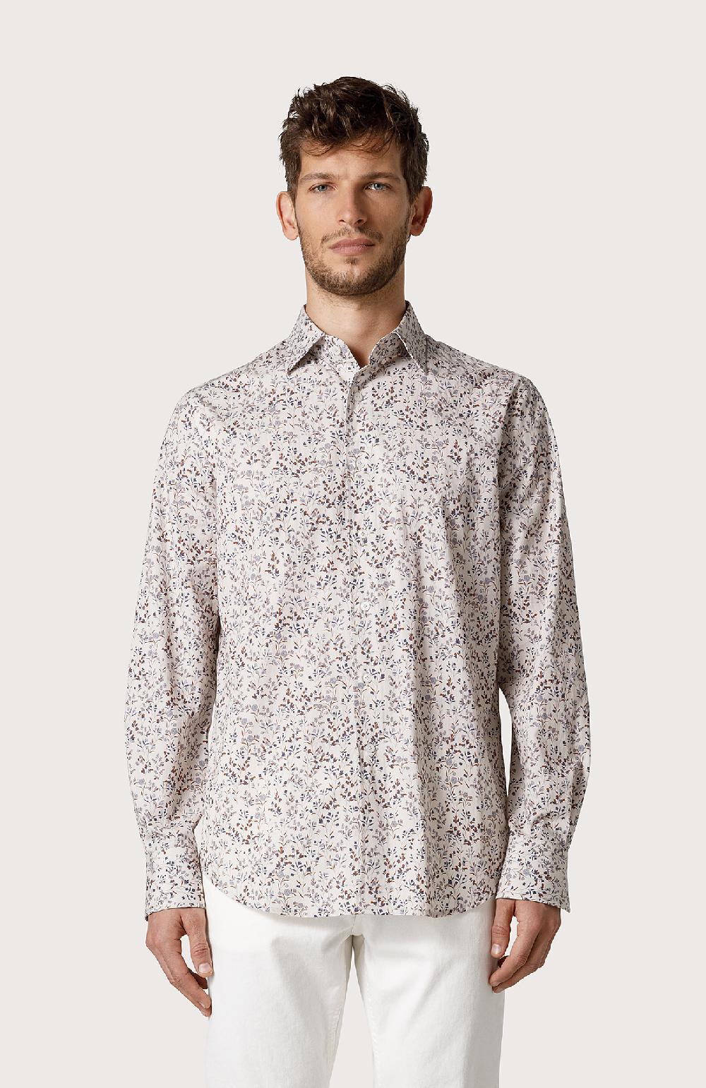 Seventy Camicia stampata - Col. Bianco Presa