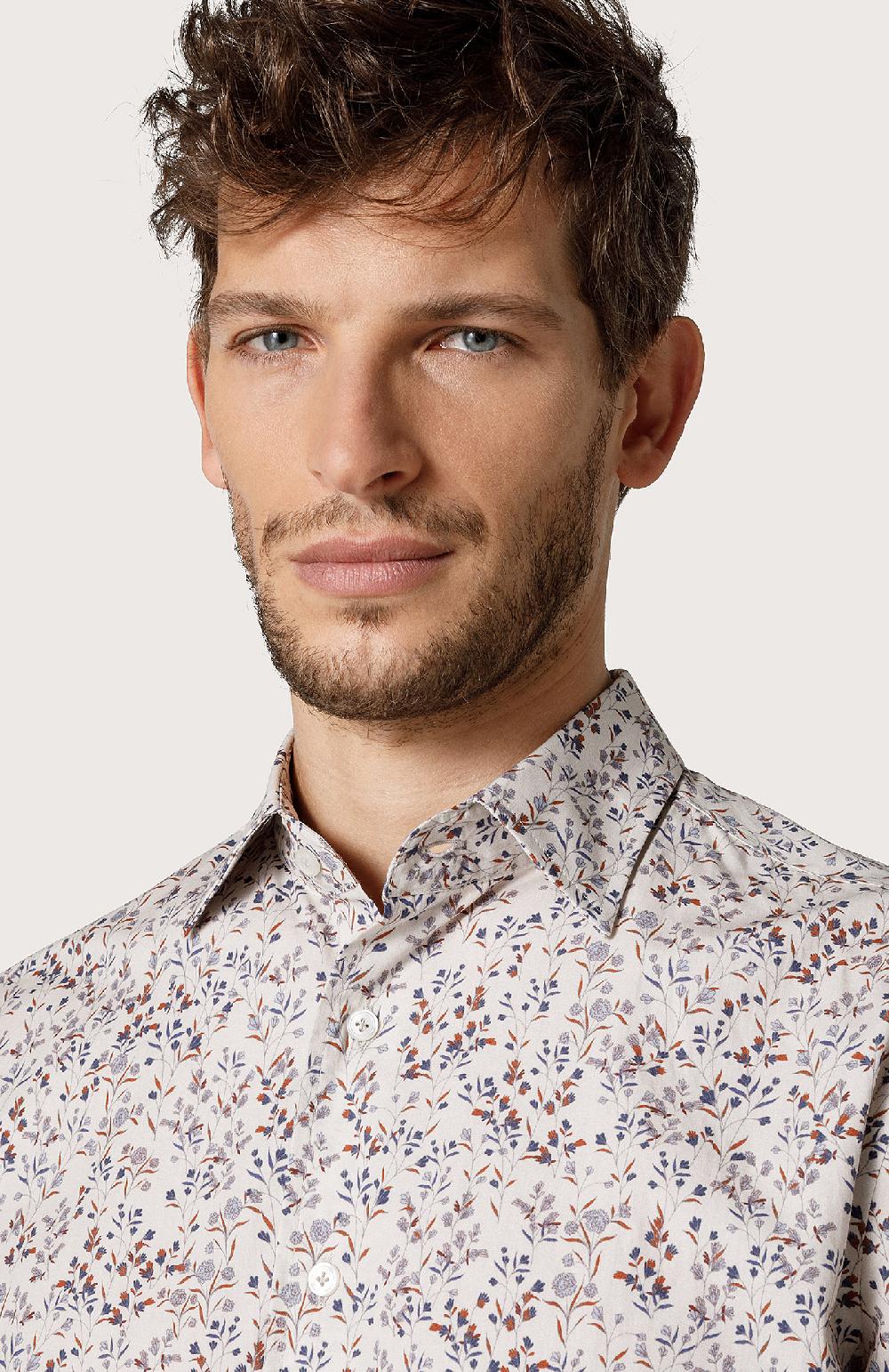 Seventy Camicia stampata - Col. Bianco Presa