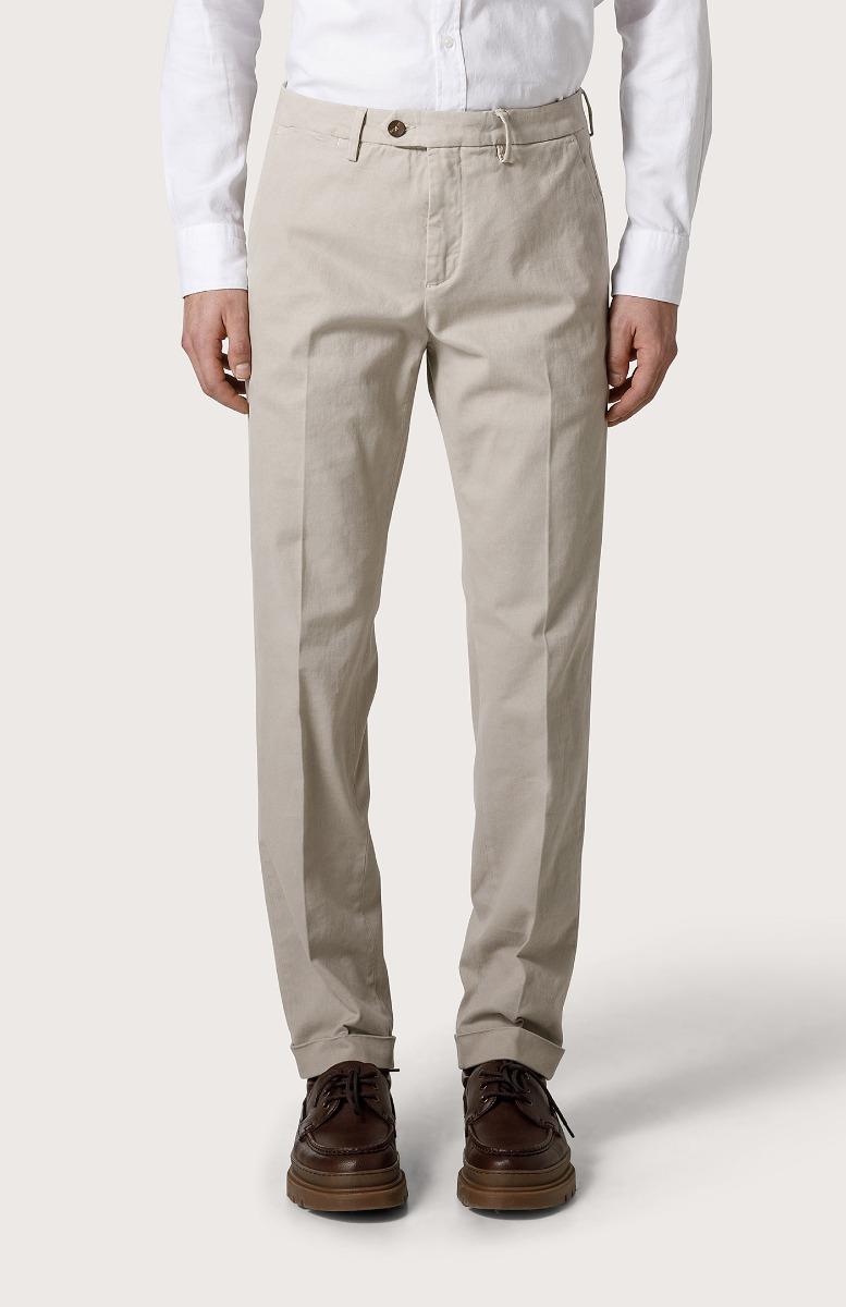 Seventy Pantalone chino in gabardina - Col. Bianco Sconto