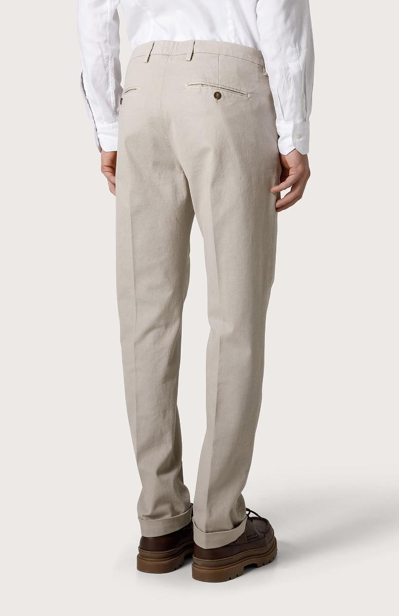 Seventy Pantalone chino in gabardina - Col. Bianco Sconto