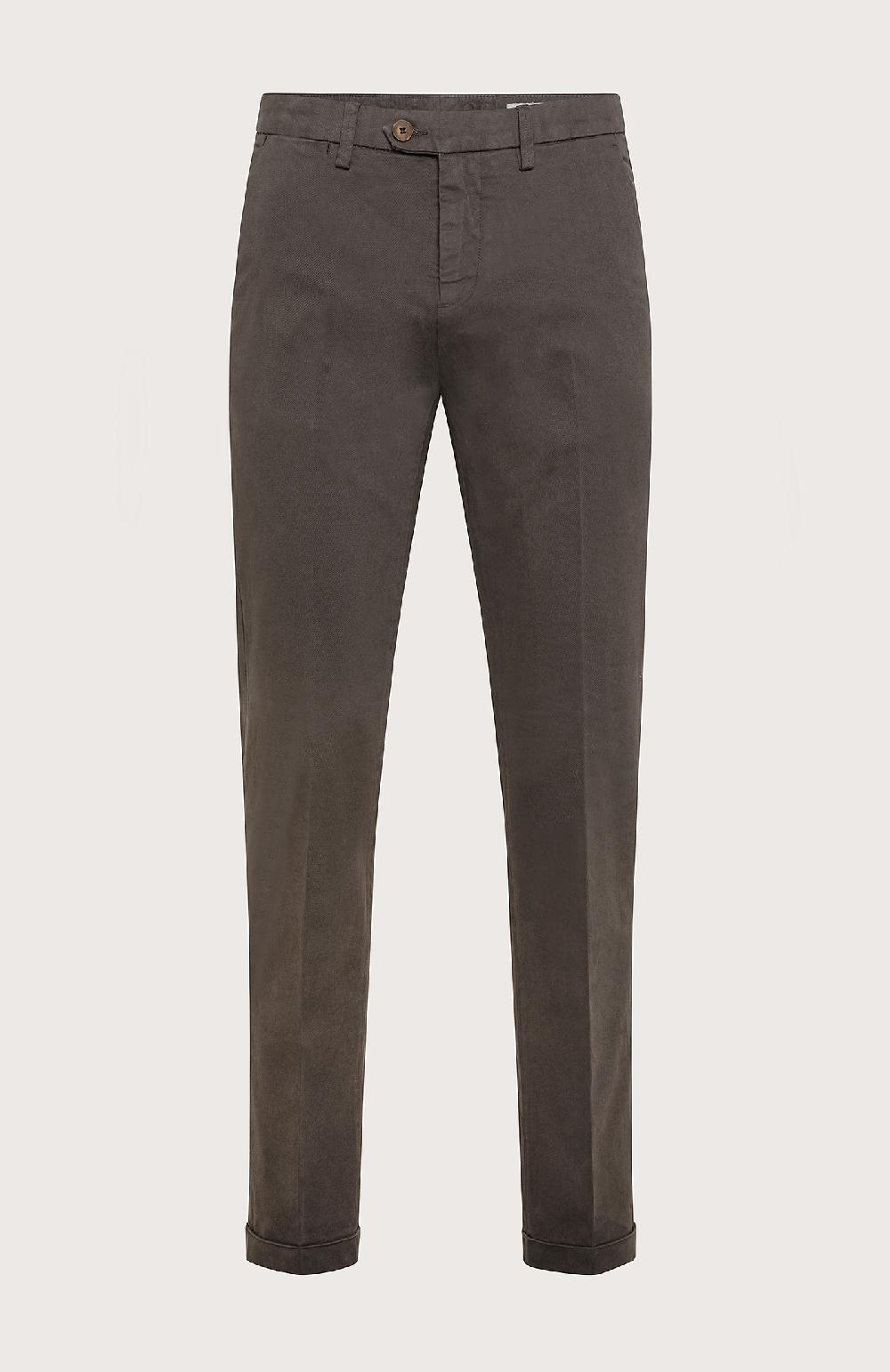 Seventy Pantalone chino in gabardina stretch - Col. Marrone