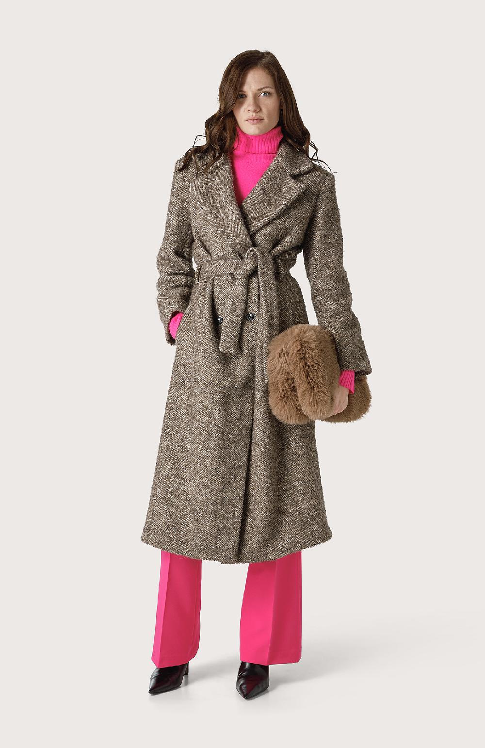 Seventy Cappotto spinato - Col. Marrone Hotsell