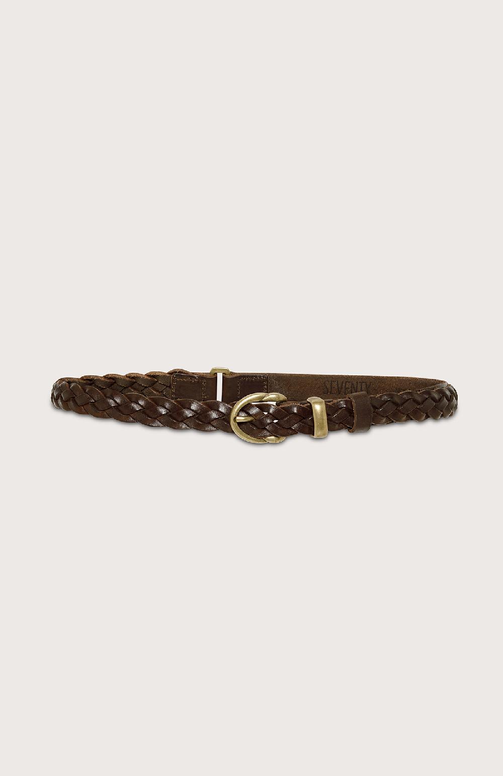 Seventy Cintura in pelle intrecciata - Col. Marrone