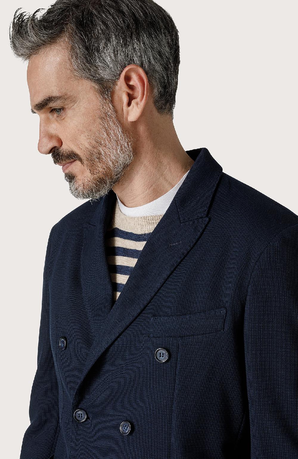 Seventy Giacca doppiopetto con rever a lancia - Col. Blu In Linea