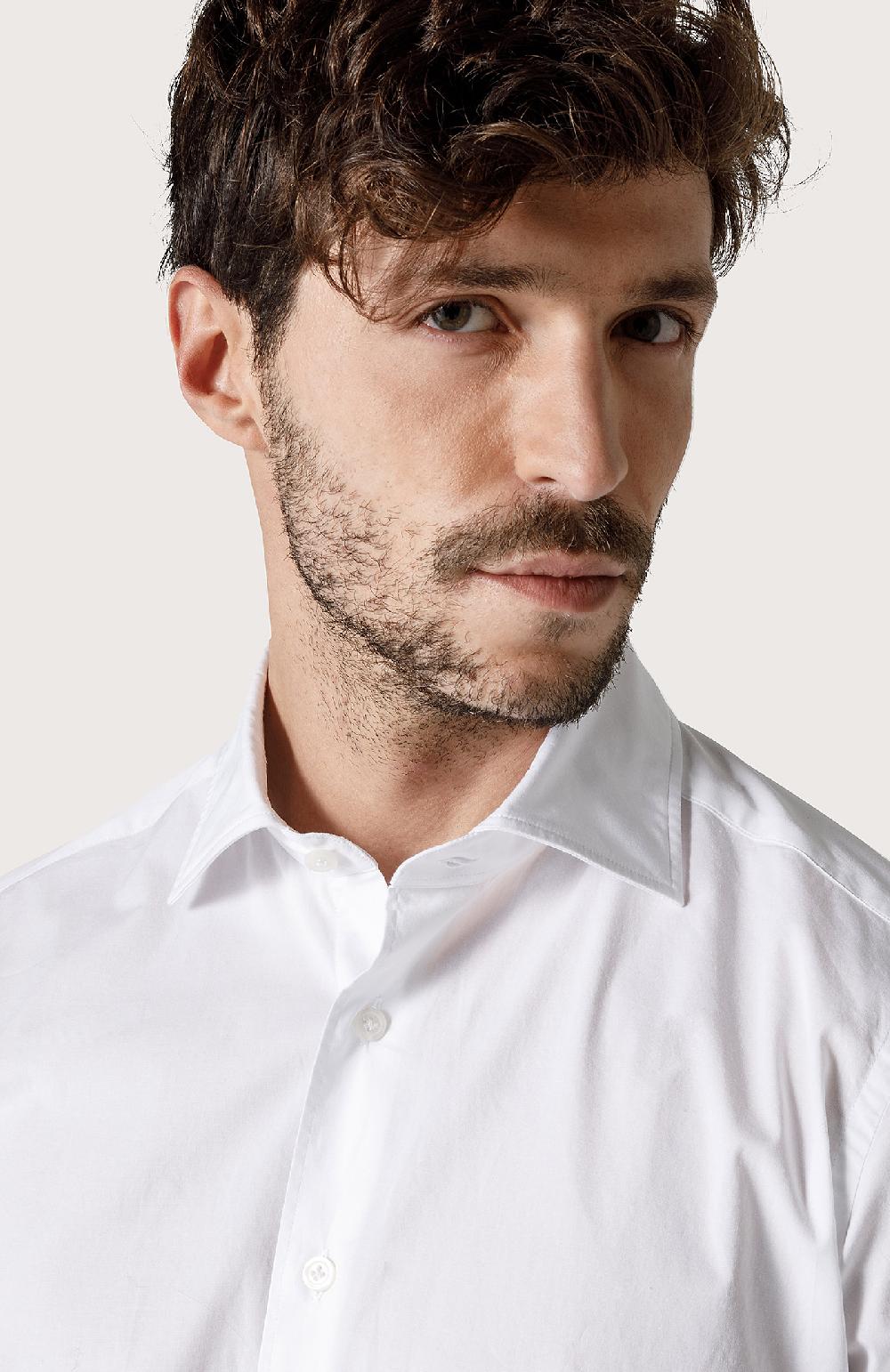Seventy Camicia in popeline stretch - Col. Bianco Spedizione Gratuita