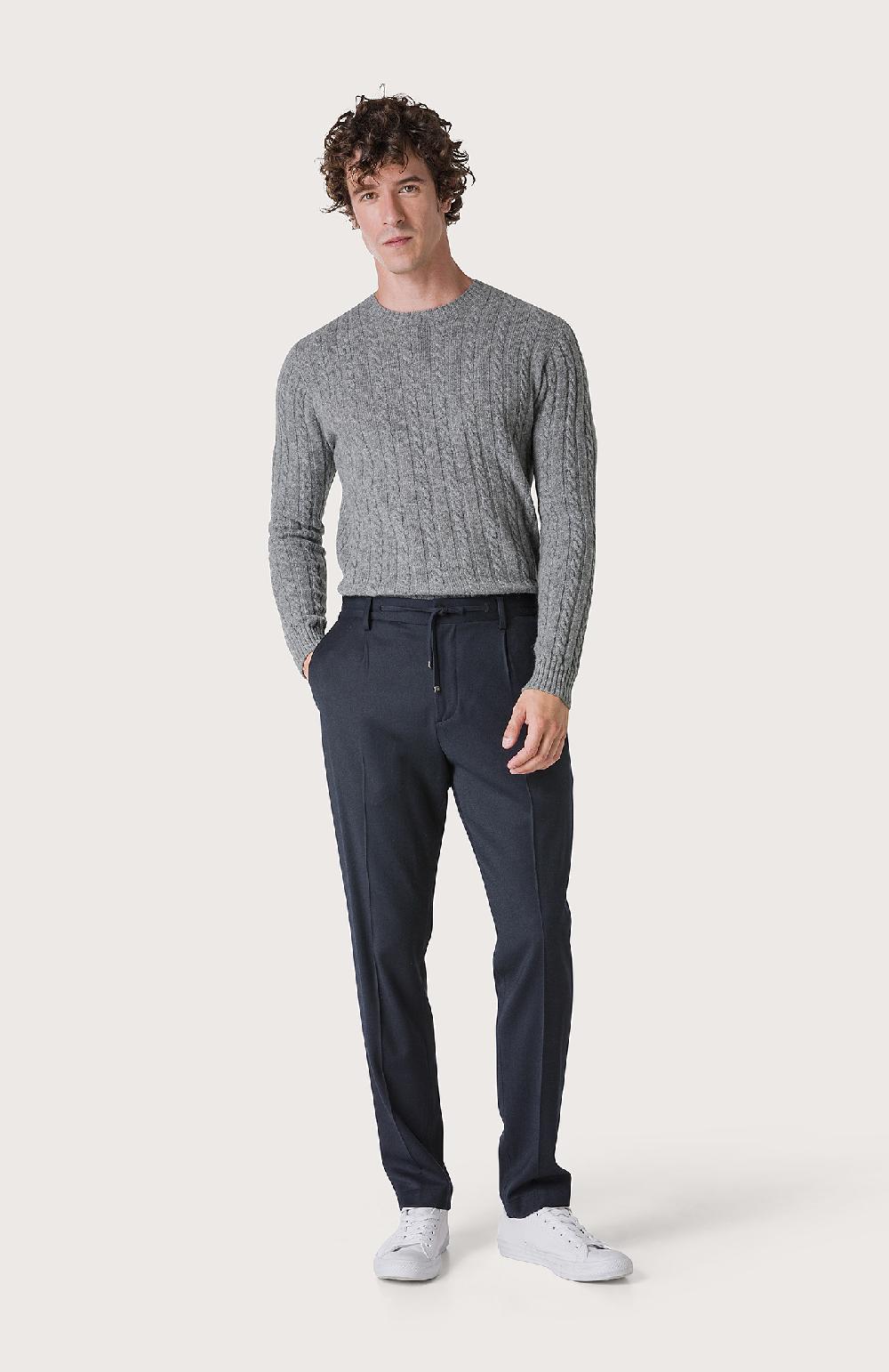 Seventy Pantalone con coulisse e pence - Col. Blu Presa