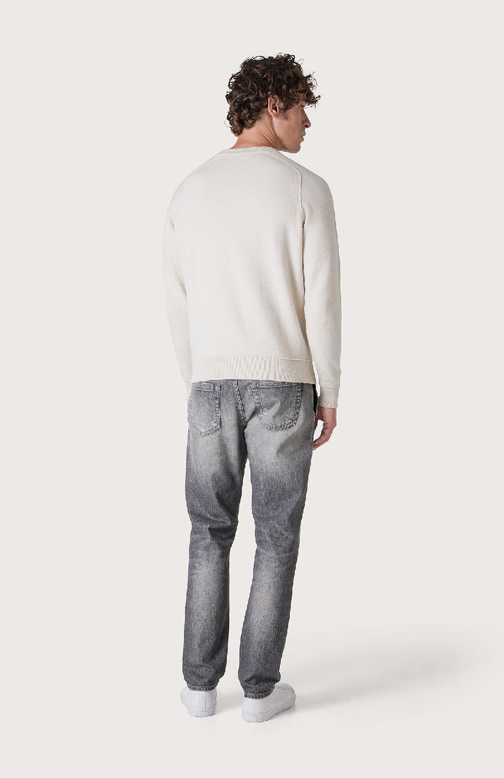 Seventy Maglia con finiture effetto felpa - Col. Bianco Outlet