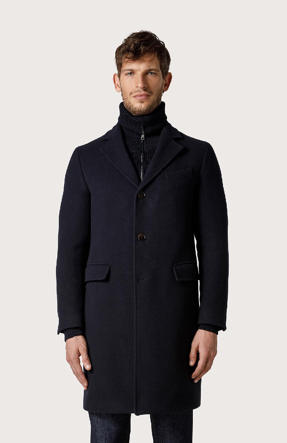 Seventy Cappotto monopetto - Col. Blu Vendita Calda