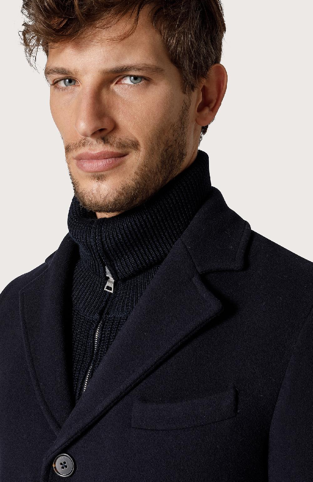 Seventy Cappotto monopetto - Col. Blu Vendita Calda