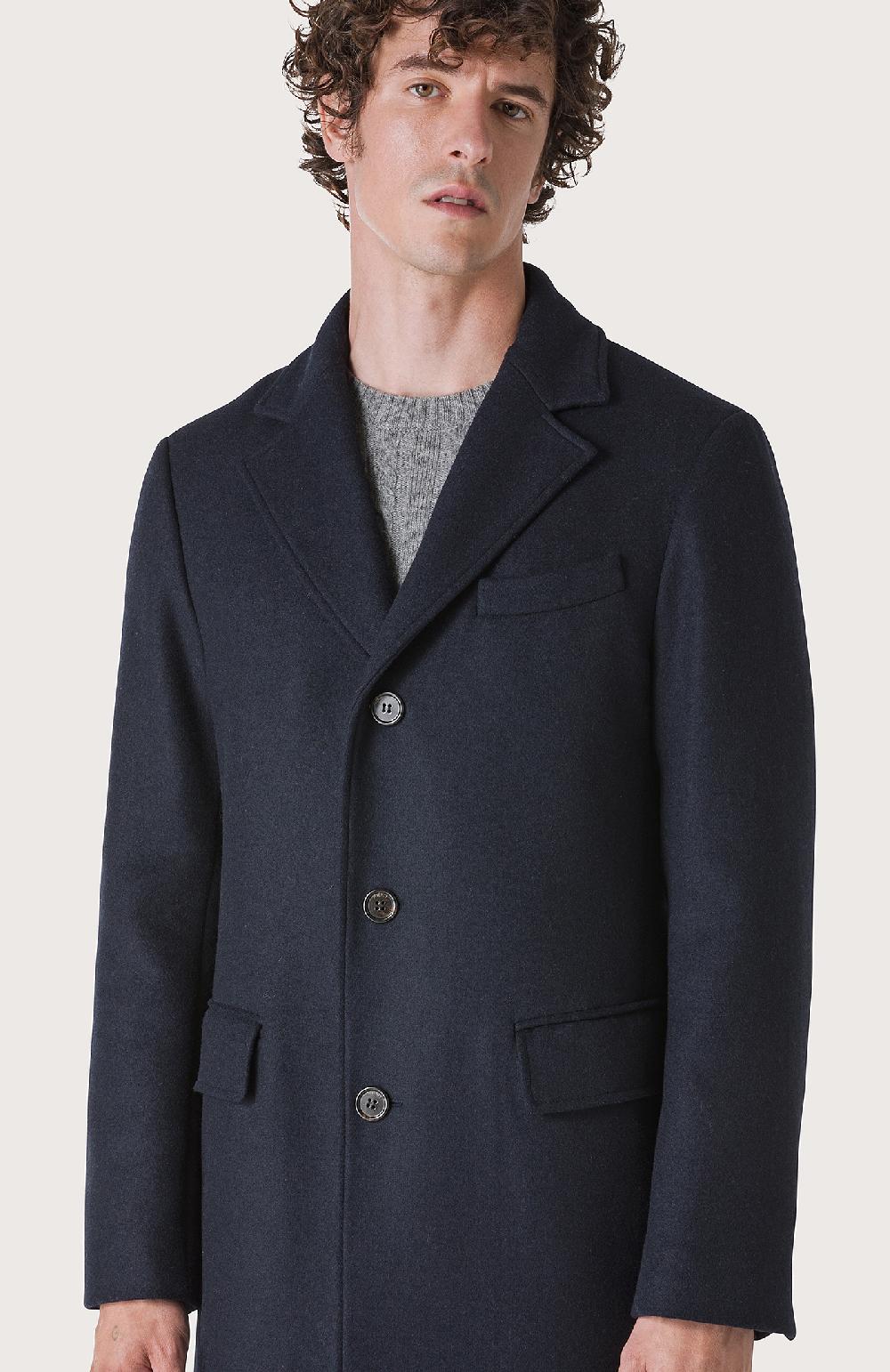 Seventy Cappotto foderato a 3 bottoni - Col. Blu Vendita Economica
