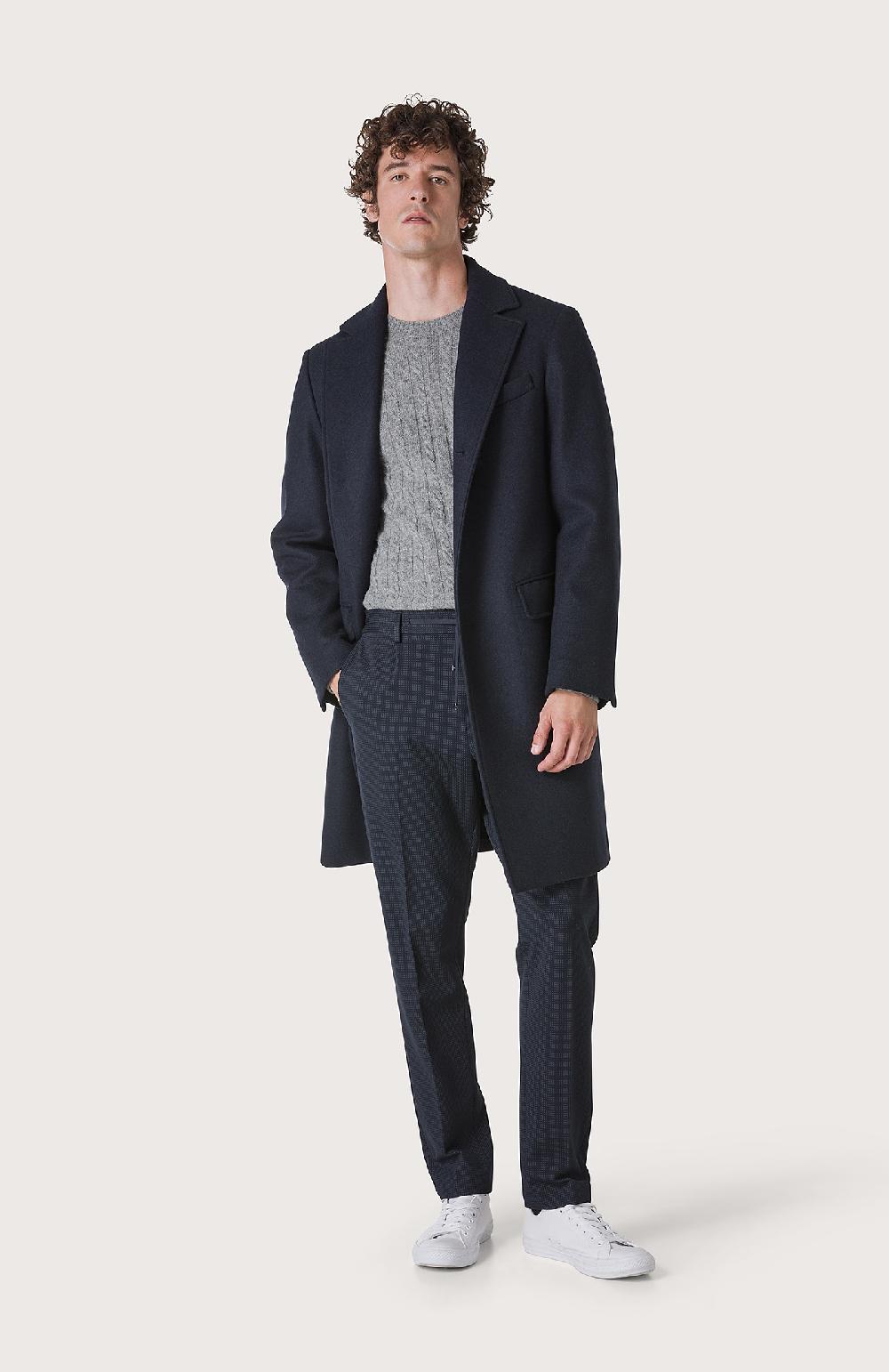 Seventy Cappotto foderato a 3 bottoni - Col. Blu Vendita Economica