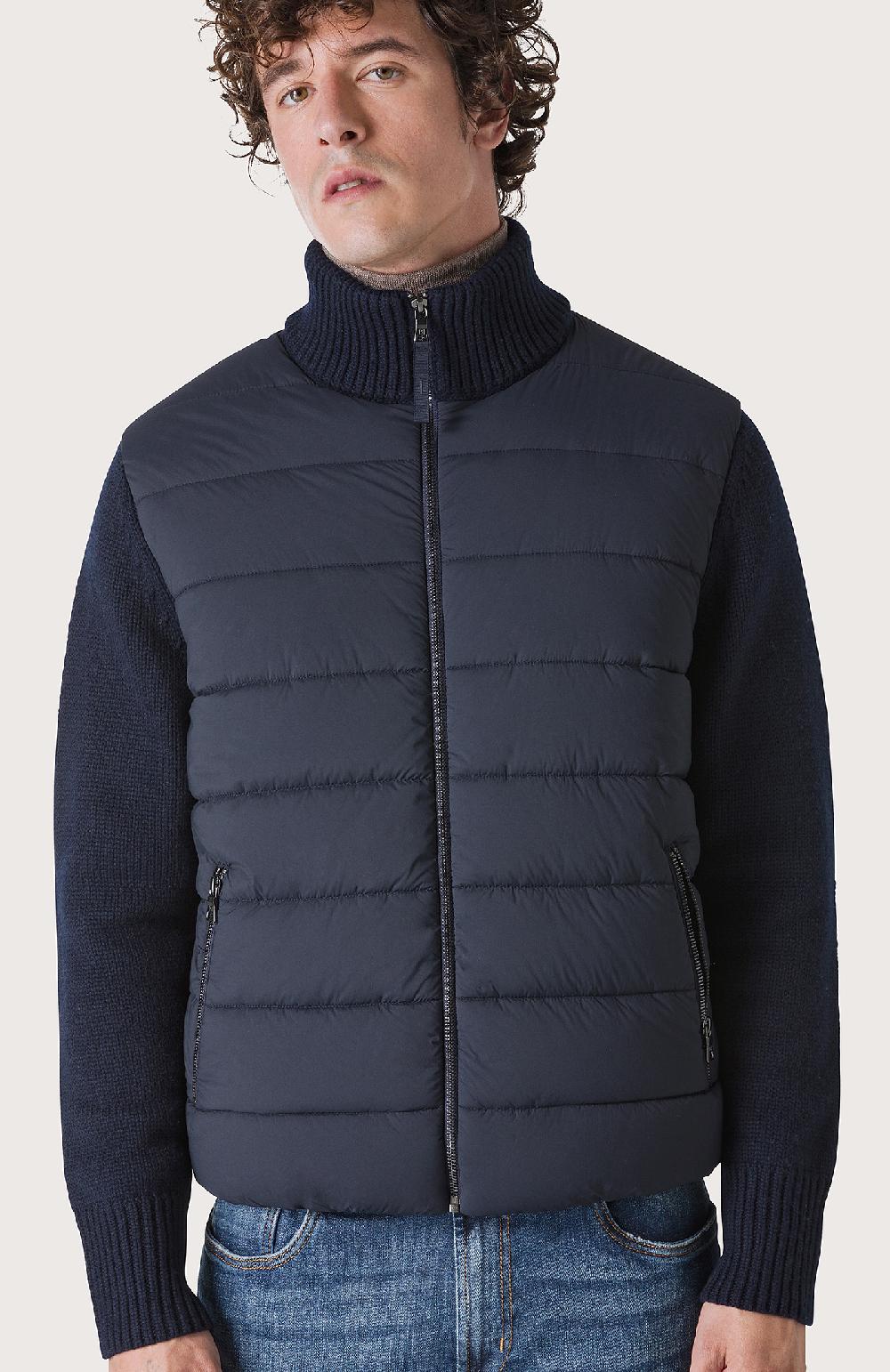 Seventy Piumino con maniche tricot - Col. Blu I Più Venduti