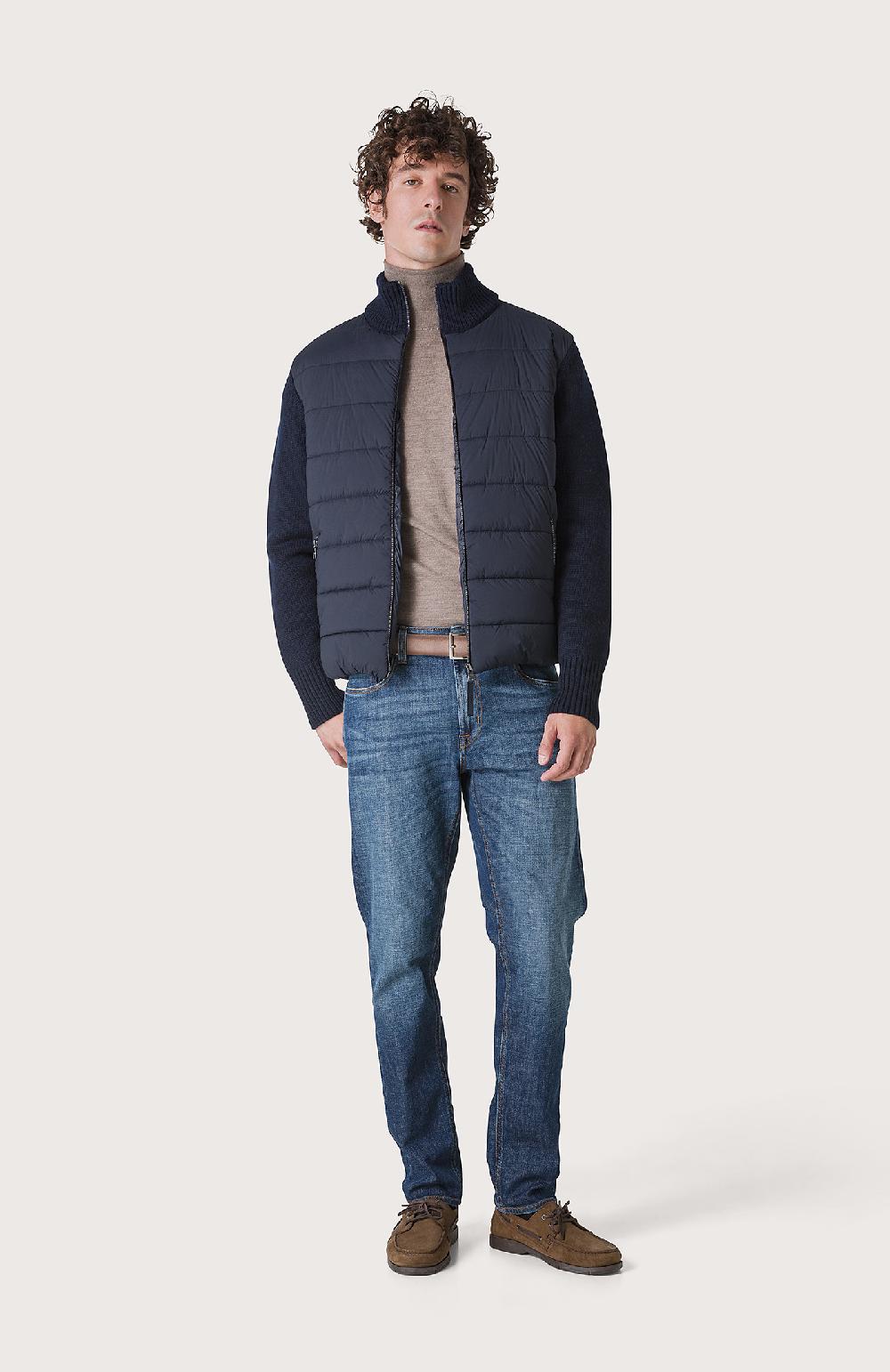 Seventy Piumino con maniche tricot - Col. Blu I Più Venduti