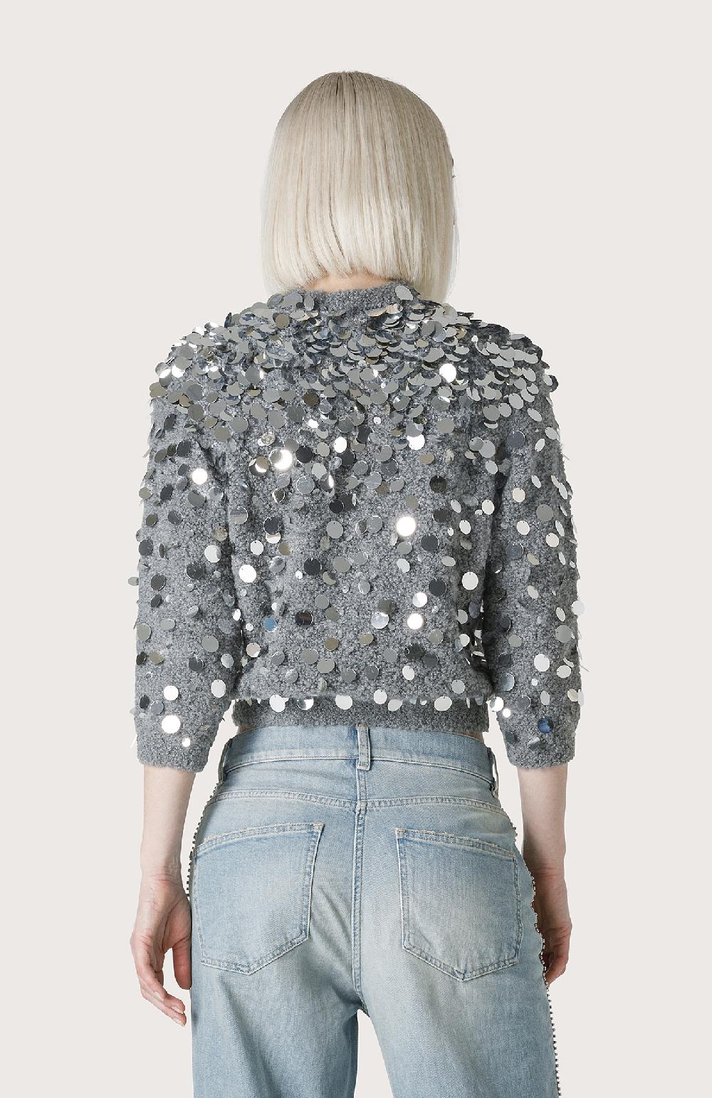 Seventy Maglioncino con maxi paillettes - Col. Grigio Negozi Online