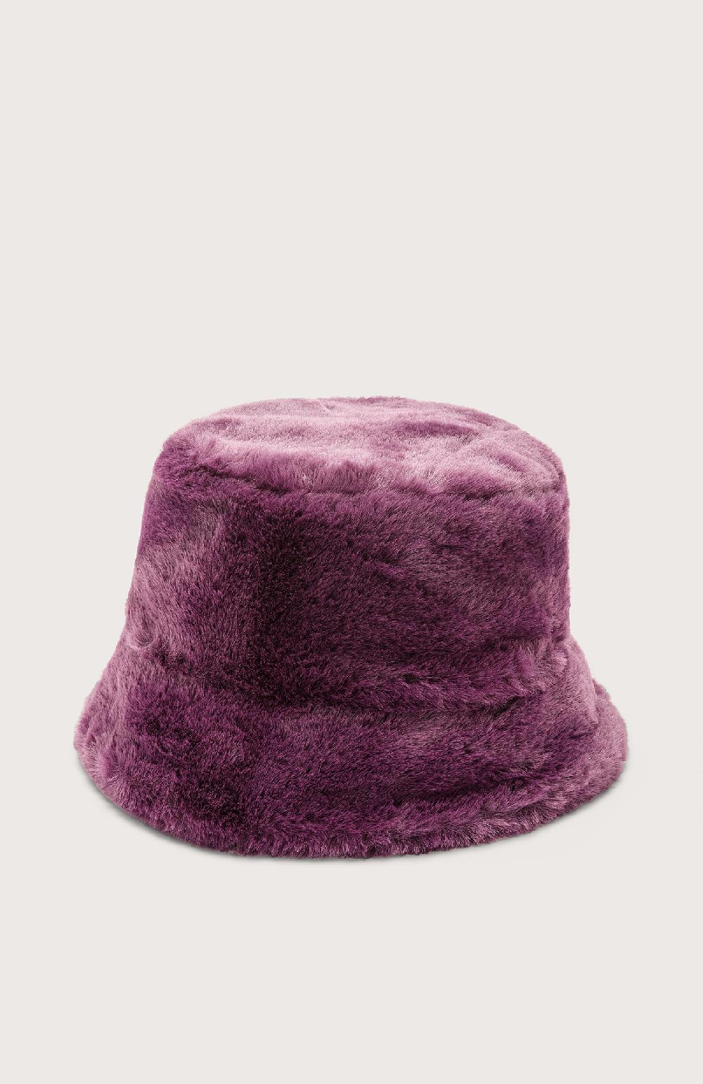 Seventy Cappello in eco pelliccia - Col. Viola Presa