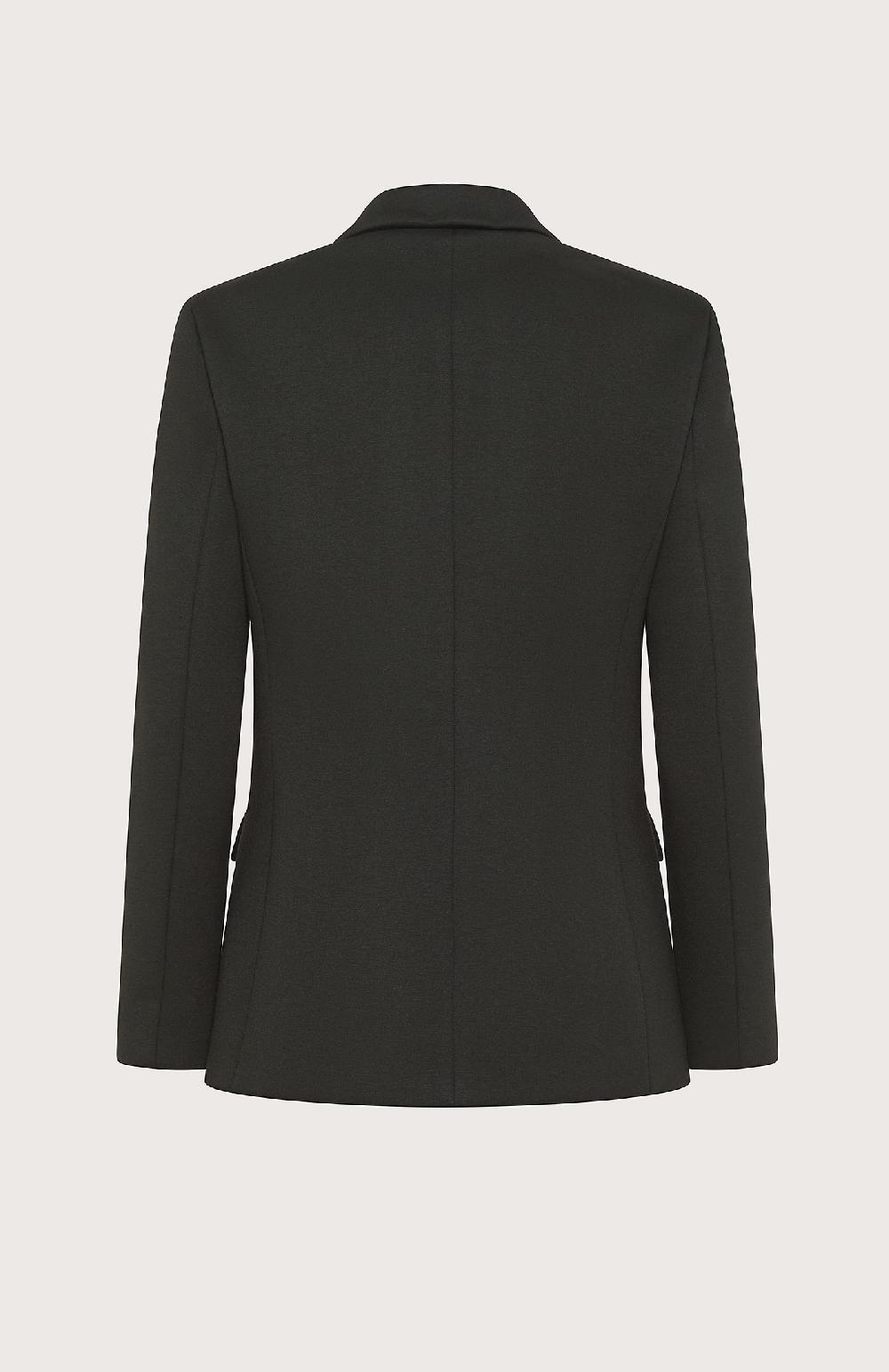 Seventy Giacca doppiopetto in neoprene - Col. Nero Saldi Di Fabbrica