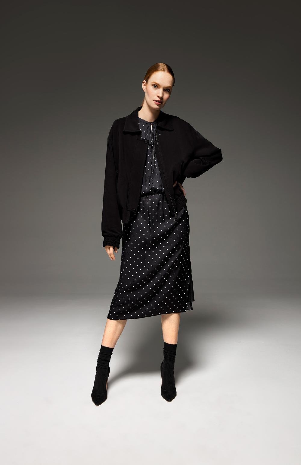Seventy Giacchetta con zip in cady stretch - Col. Nero Vendita Economica