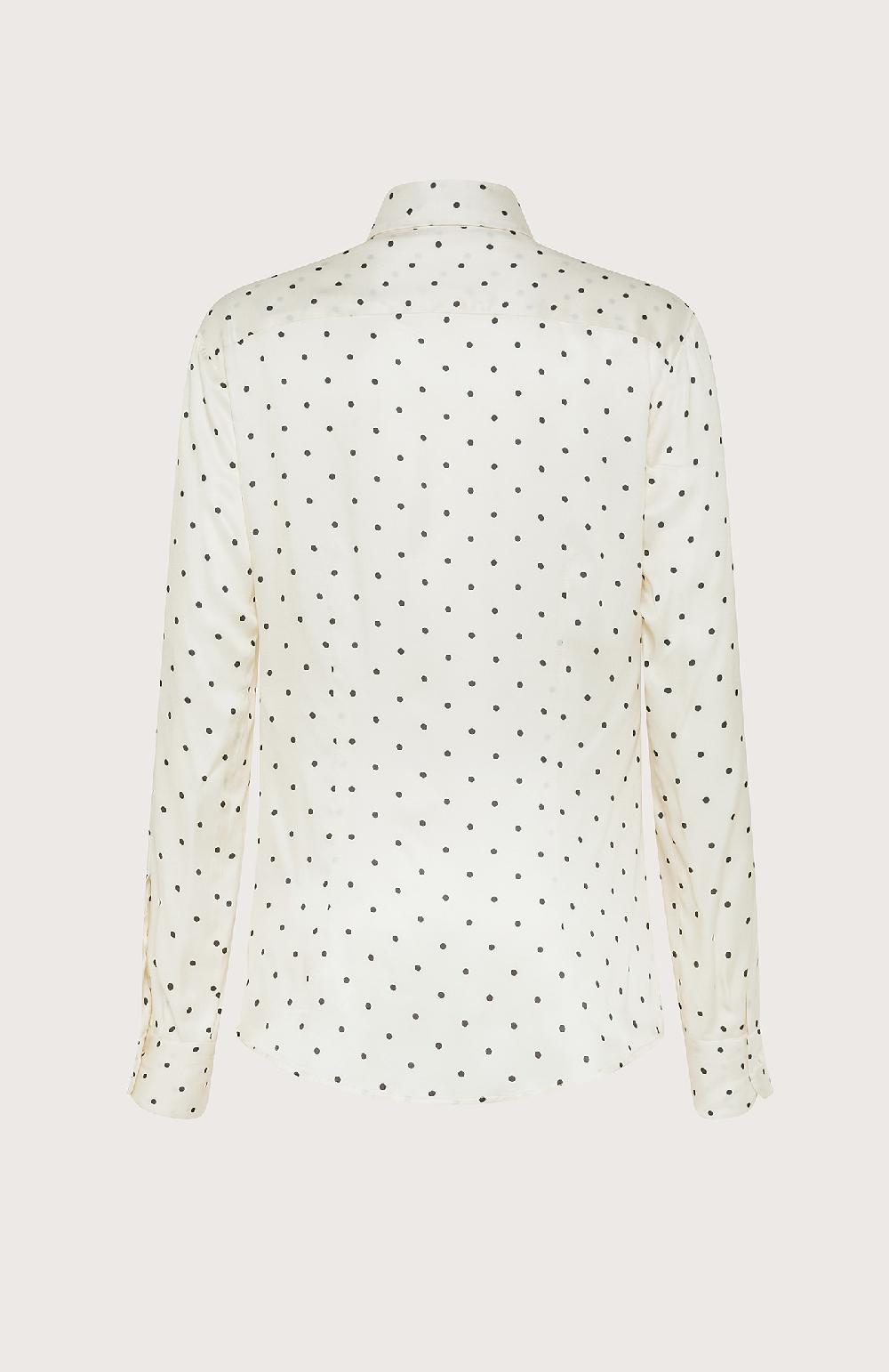 Seventy Camicia regular fit con stampa a pois - Col. Neutro Italia