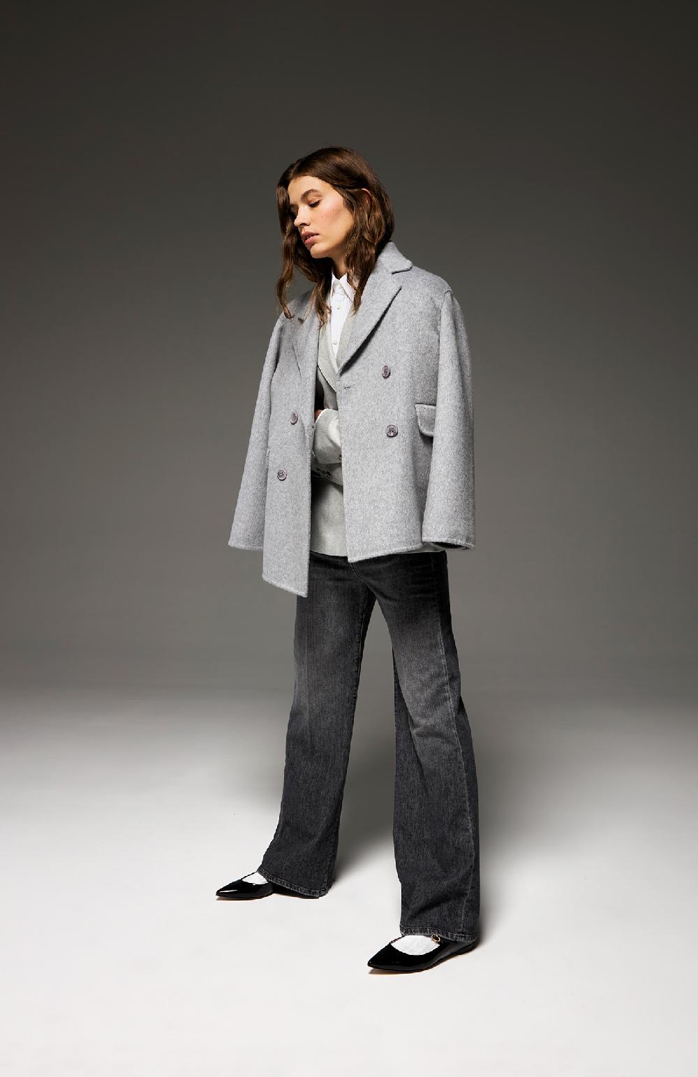 Seventy Cappotto corto con manica ampia - Col. Grigio Promozione