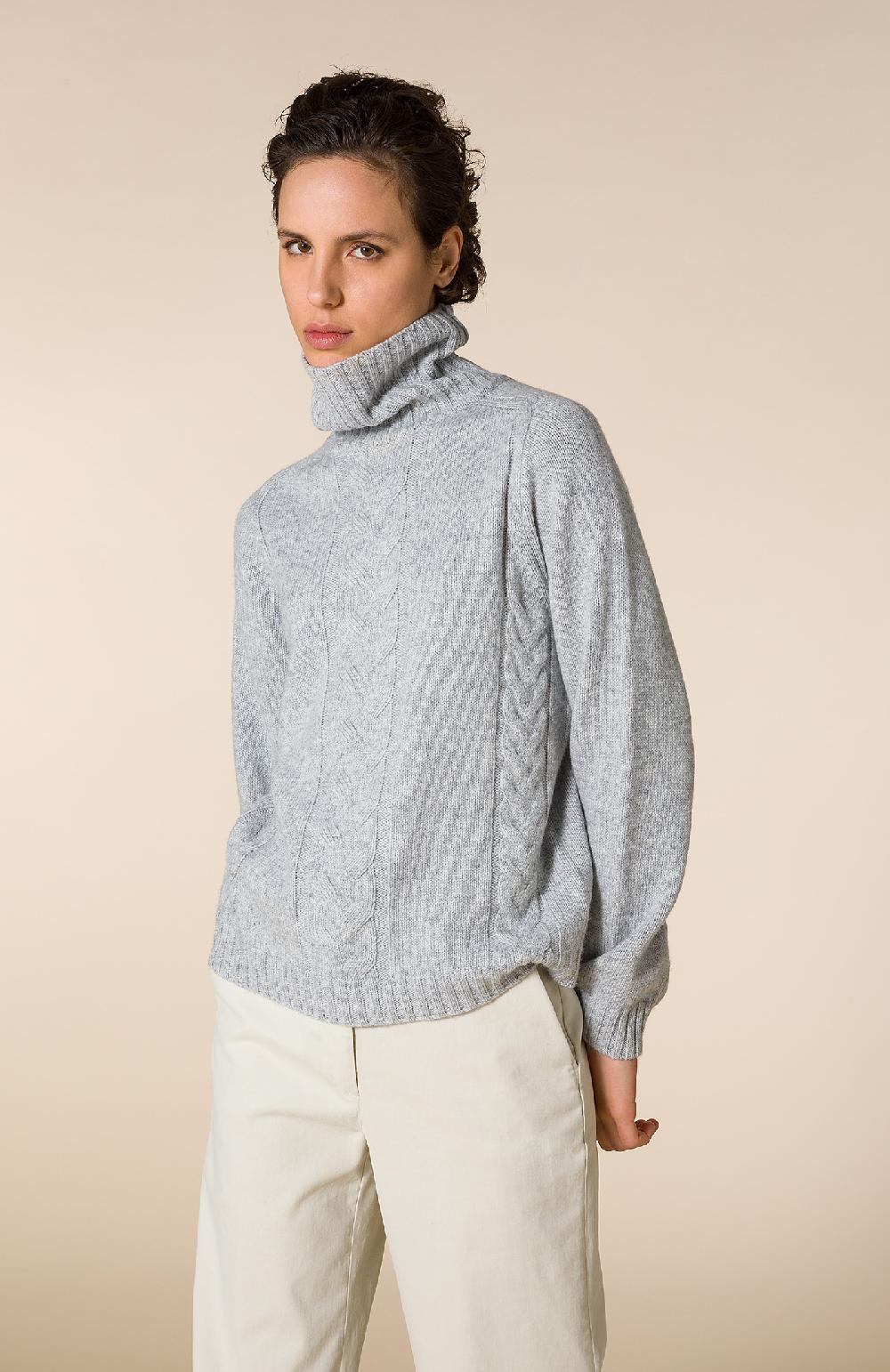 Seventy Maglione con motivo a costa sul davanti - Col. Grigio Fino Al -60%