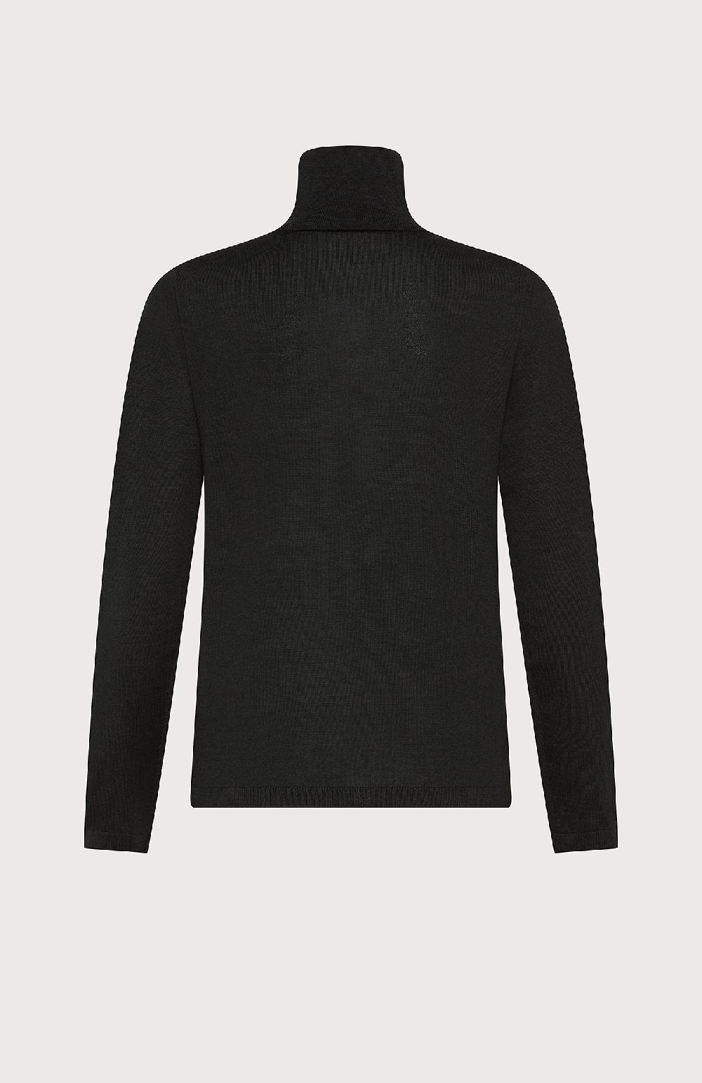 Seventy Dolcevita maniche lunghe in lana merinos f.18 - Col. Nero Sottocosto