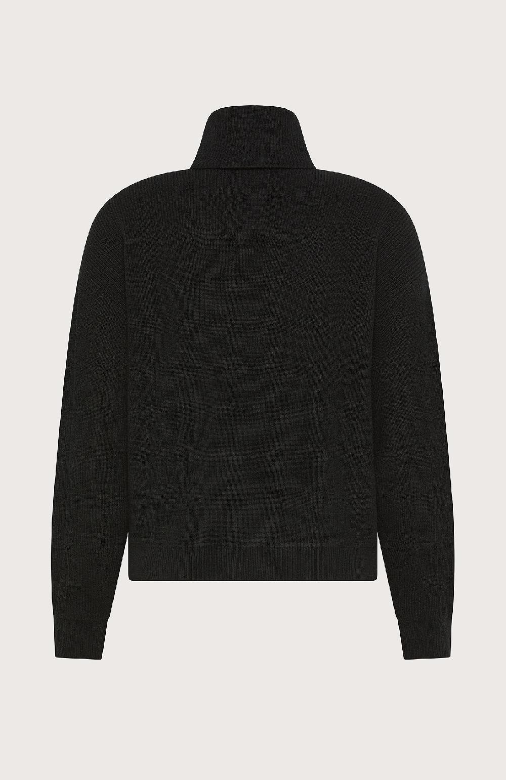 Seventy Maglione collo alto misto lana - Col. Nero In Vendita