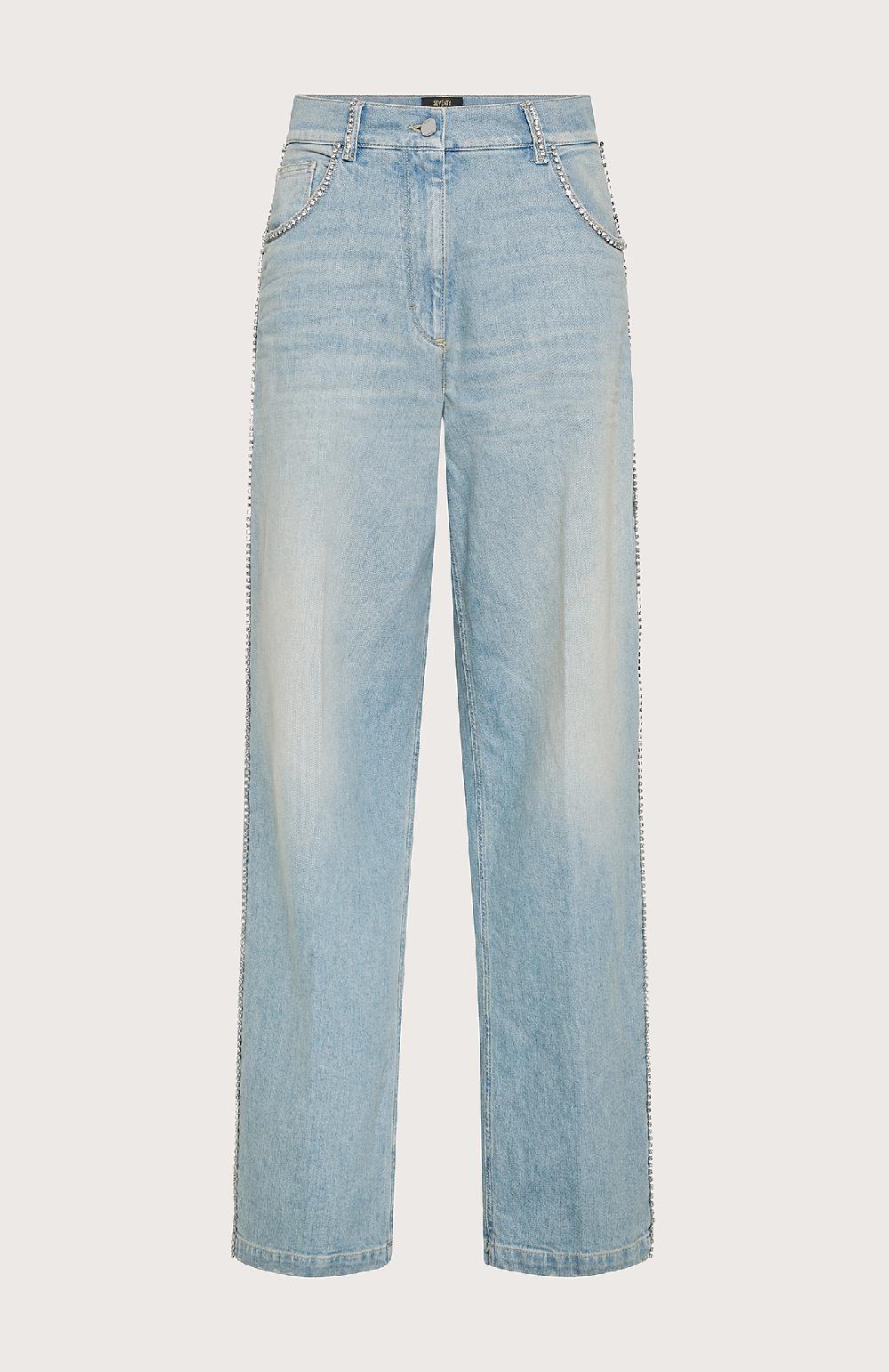 Seventy Jeans denim con ricami strass - Col. Blu Negozio