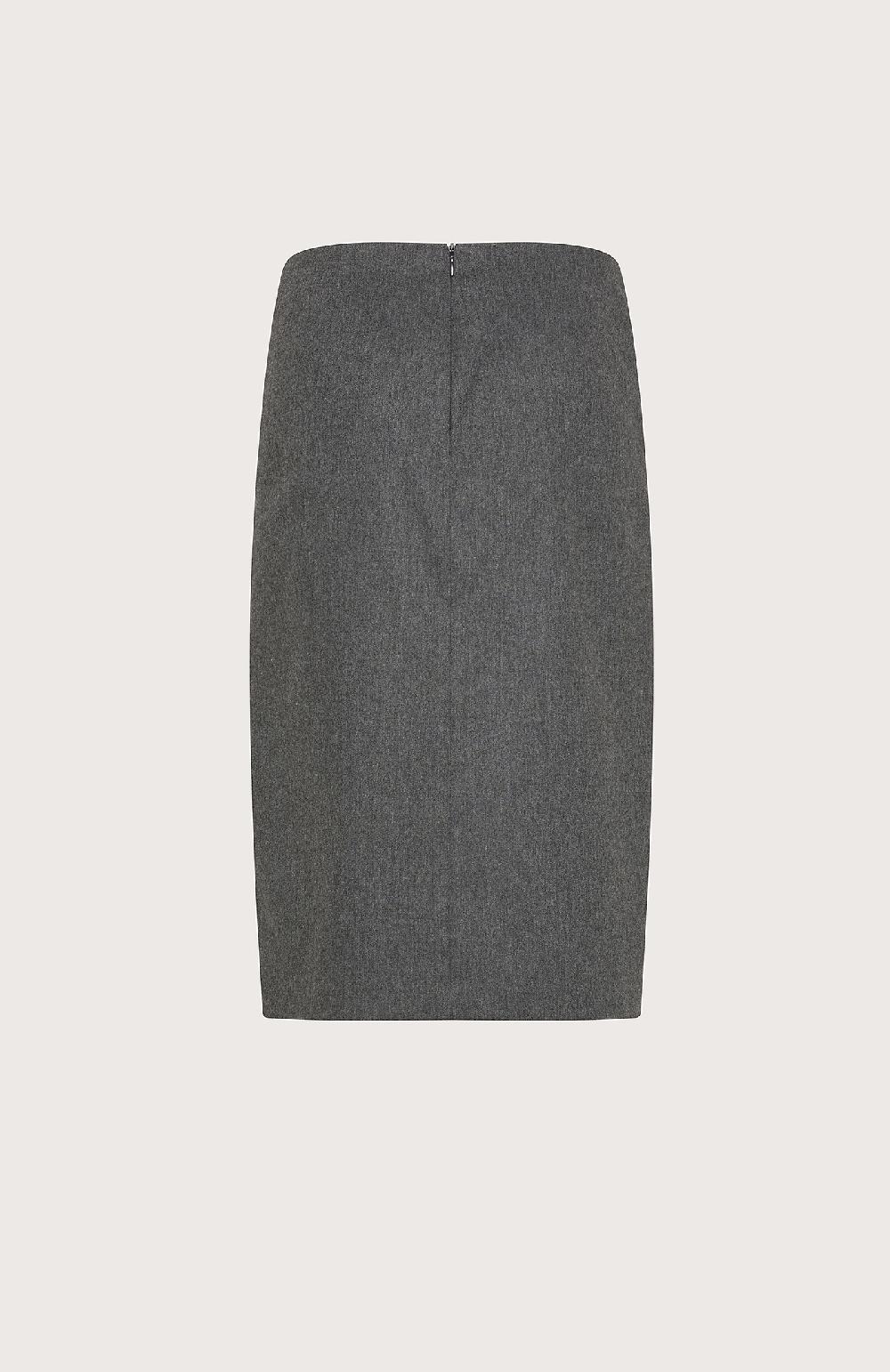 Seventy Gonna midi in flanella con stampa laminata - Col. Grigio Consegna Veloce