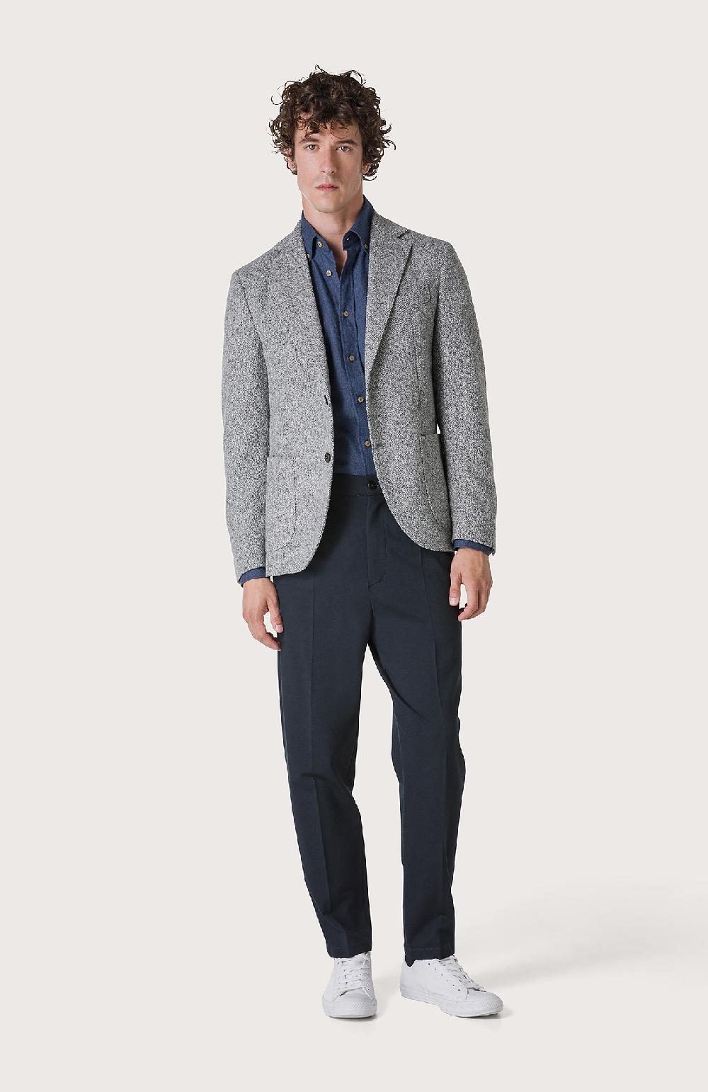 Seventy Giacca monopetto con fantasia tweed - Col. Grigio Shopping Online