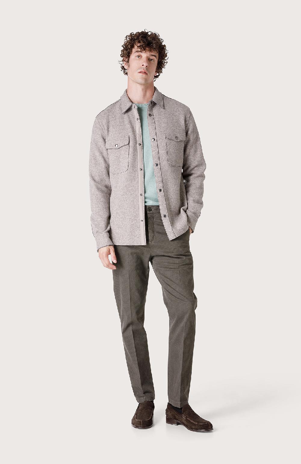 Seventy Overshirt con bottoni automatici - Col. Neutro Novità