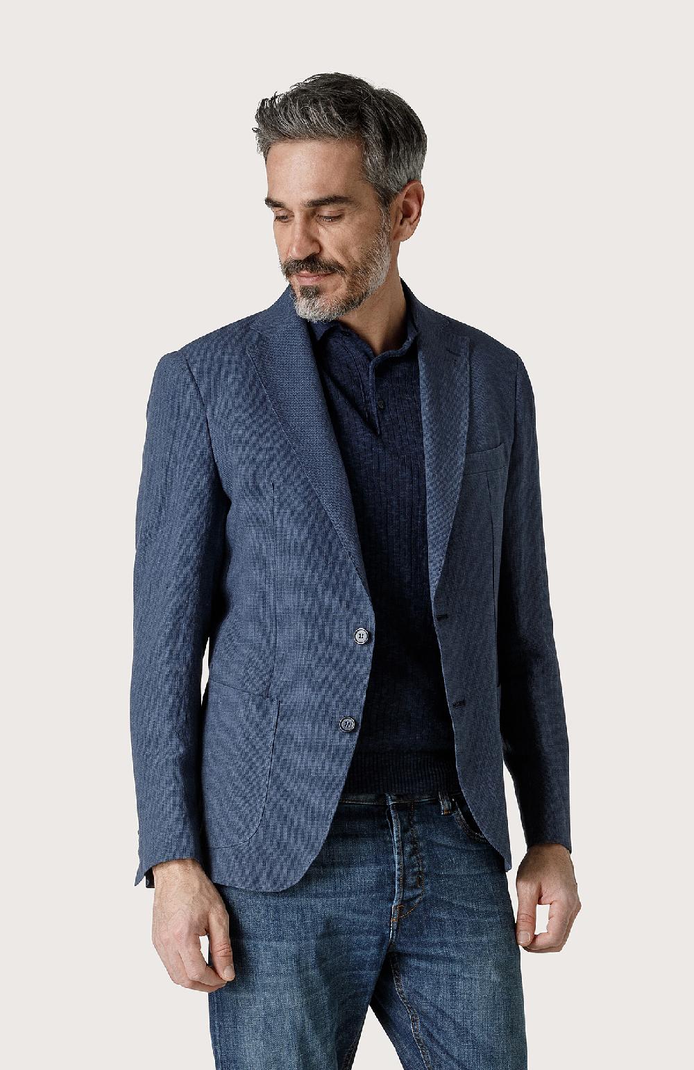 Seventy Giacca classica con tasche applicate - Col. Blu Economico